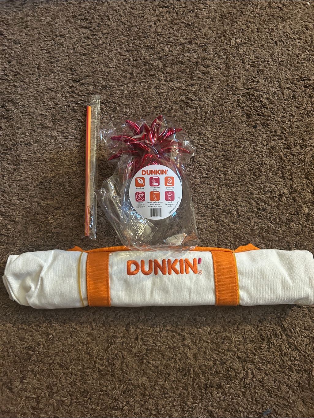 Dunkin Donuts Tote Bag  Pineapple Cup Brand New Limited Edition